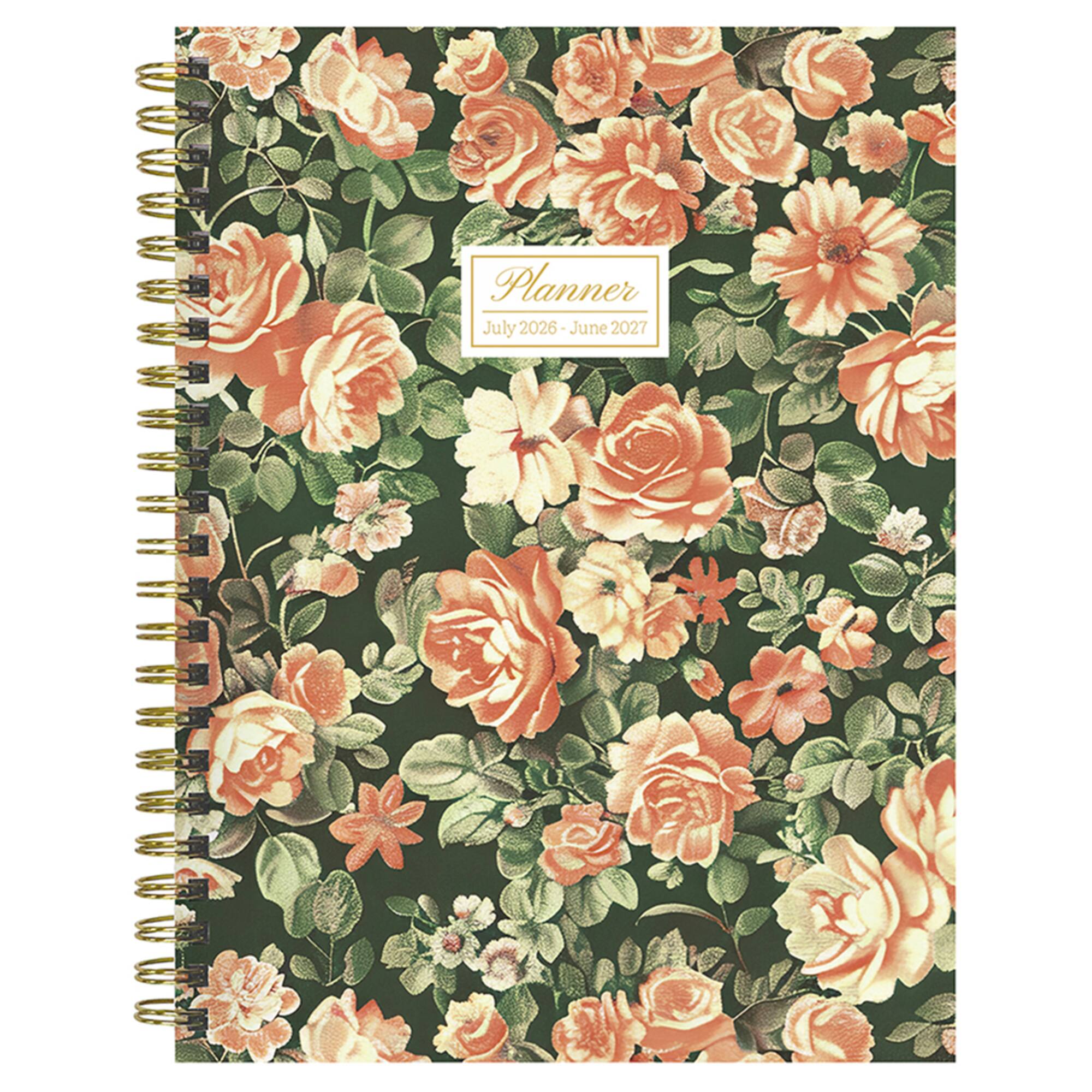 TF Publishing Medium 2026-27 The Rose Garden Weekly Monthly Planner